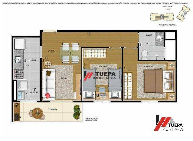 Apartamento à venda com 2 quartos, 50m² - Foto 54