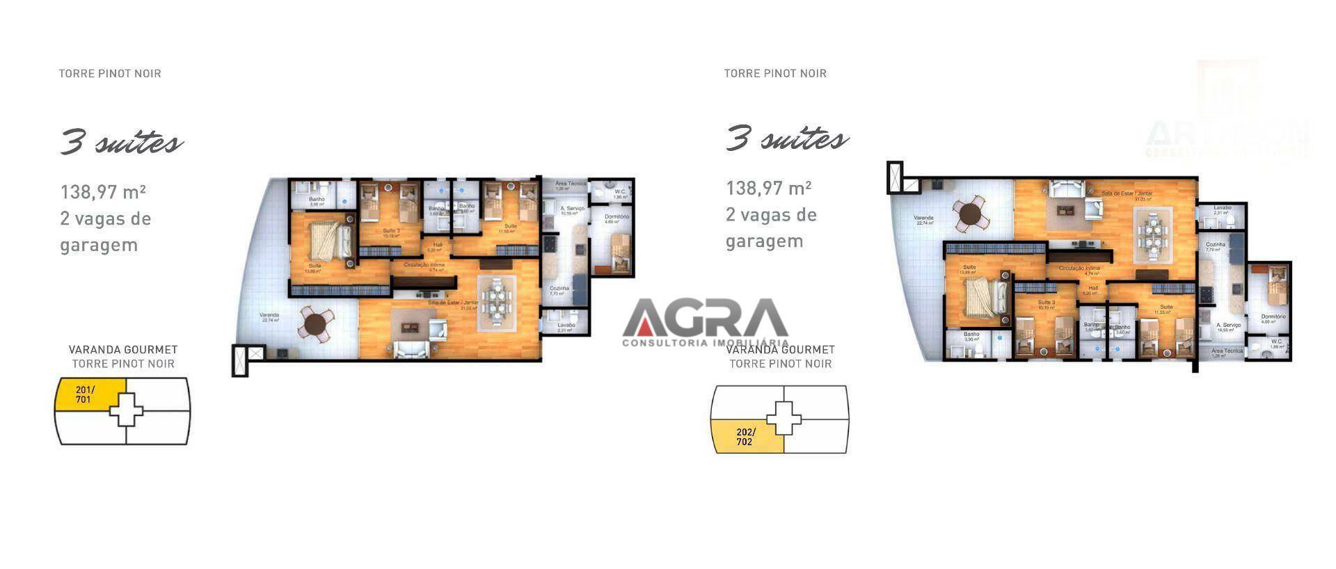 Apartamento à venda com 2 quartos, 138m² - Foto 8