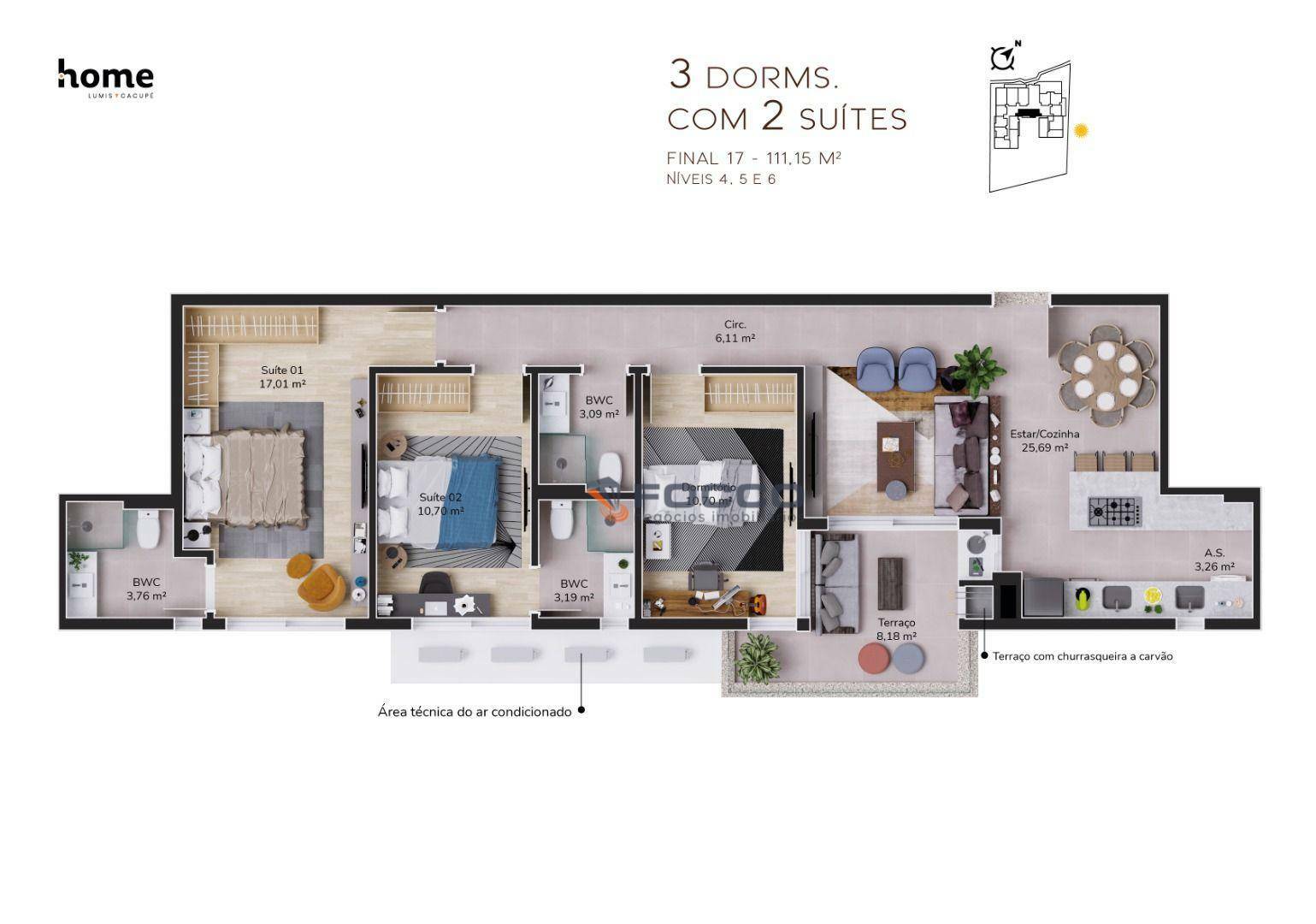 Apartamento à venda com 2 quartos, 71m² - Foto 19