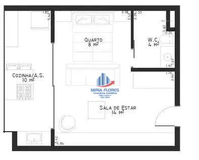 Apartamento à venda com 1 quarto, 40m² - Foto 25