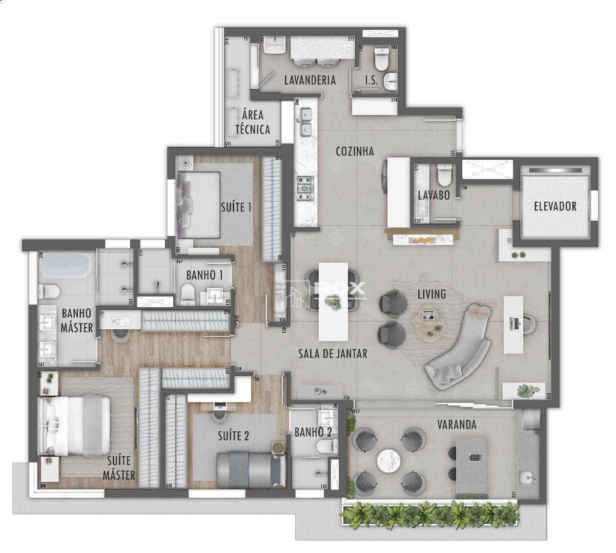 Apartamento à venda com 3 quartos, 151m² - Foto 4