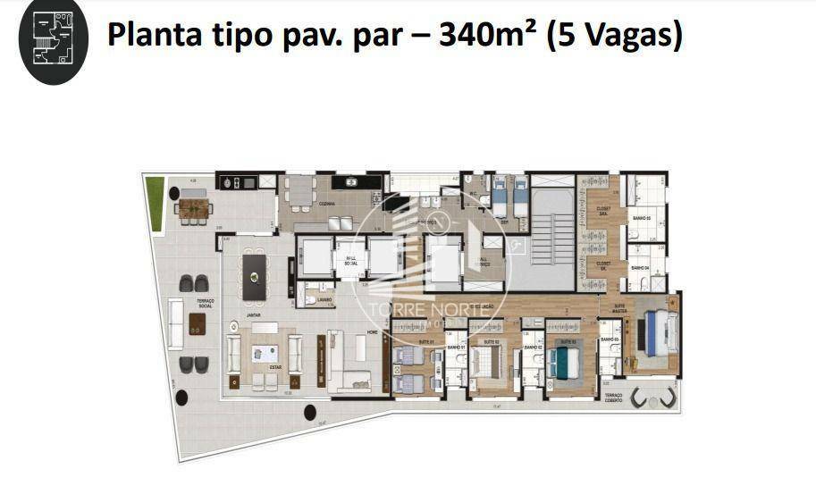 Apartamento à venda com 4 quartos, 340m² - Foto 14