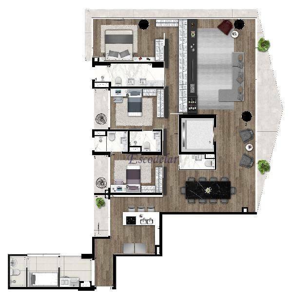 Apartamento à venda com 3 quartos, 177m² - Foto 24