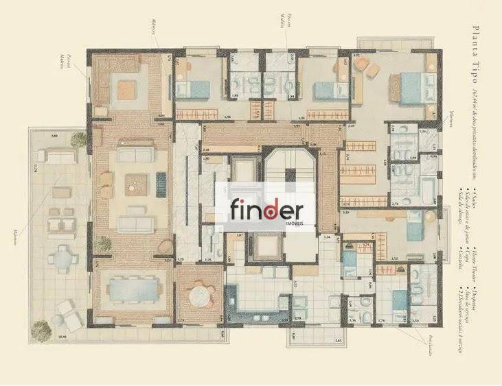 Apartamento à venda com 3 quartos, 367m² - Foto 55