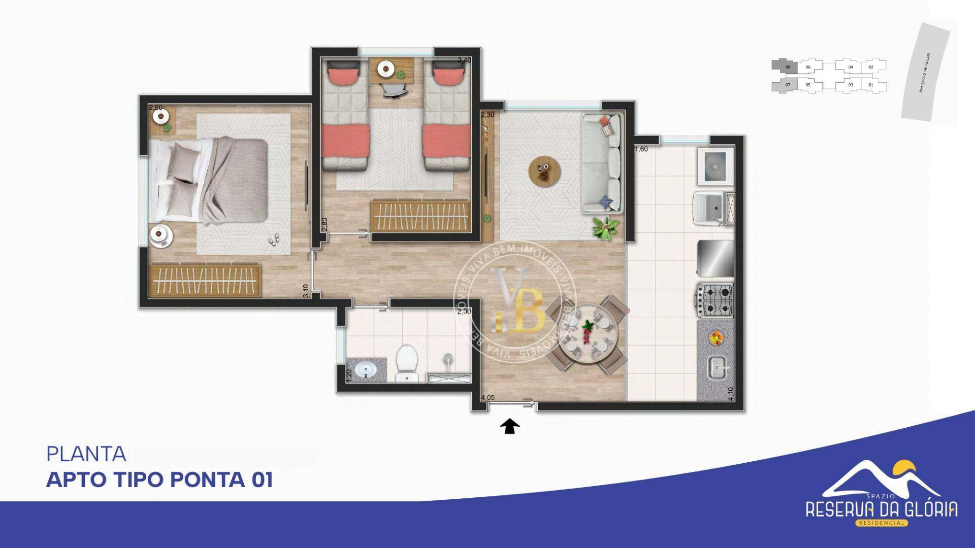 Apartamento à venda com 2 quartos, 45m² - Foto 13