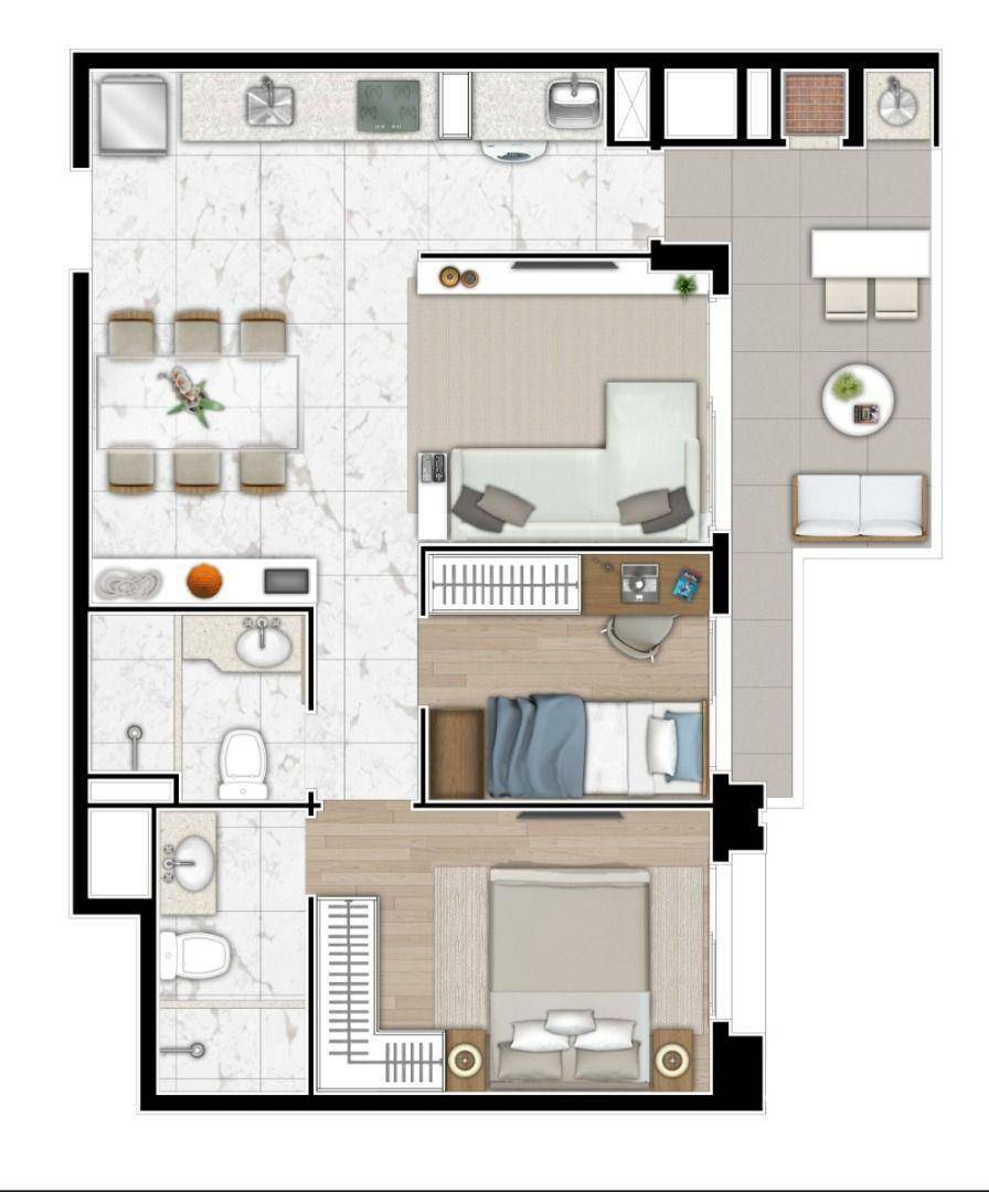 Apartamento à venda com 2 quartos, 63m² - Foto 43