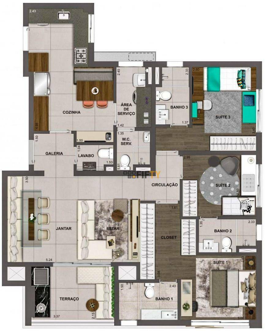 Apartamento à venda com 4 quartos, 248m² - Foto 20