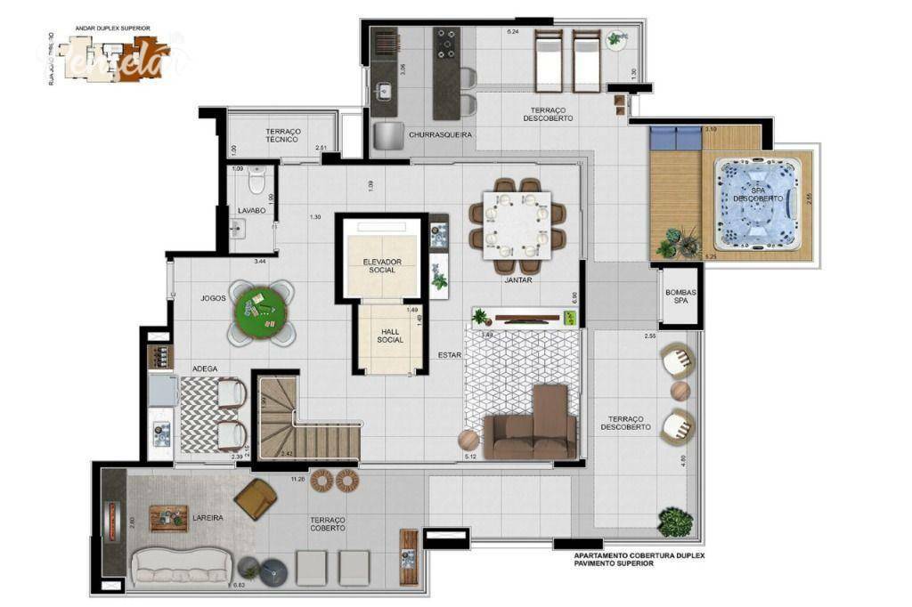 Apartamento Lançamentos com 3 quartos, 161m² - Foto 41