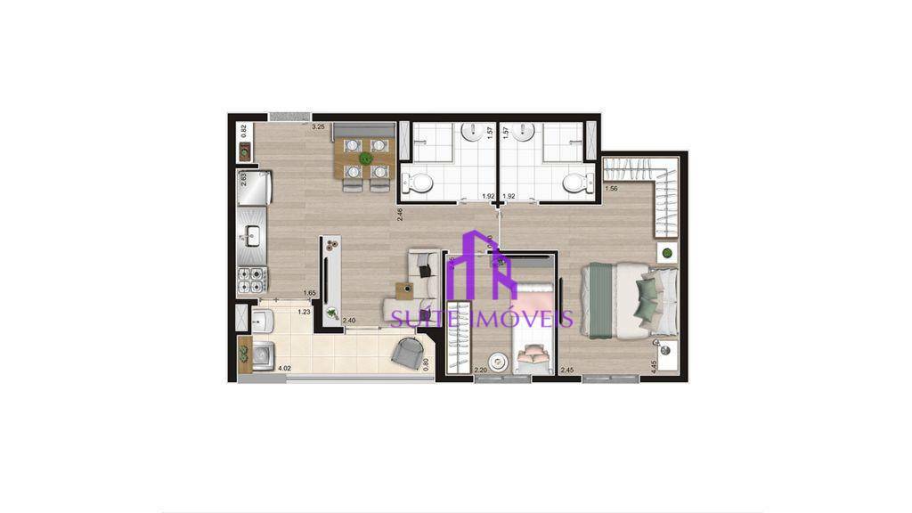 Apartamento à venda com 2 quartos, 42m² - Foto 28