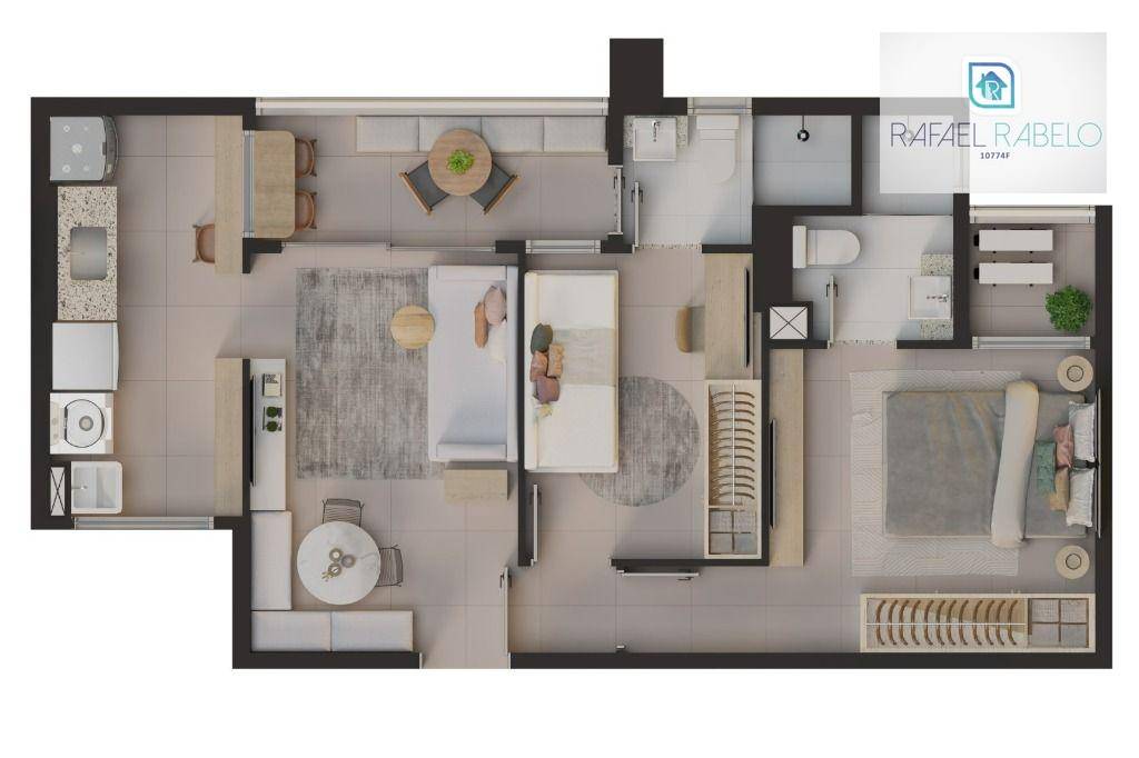 Apartamento à venda com 2 quartos, 49m² - Foto 21