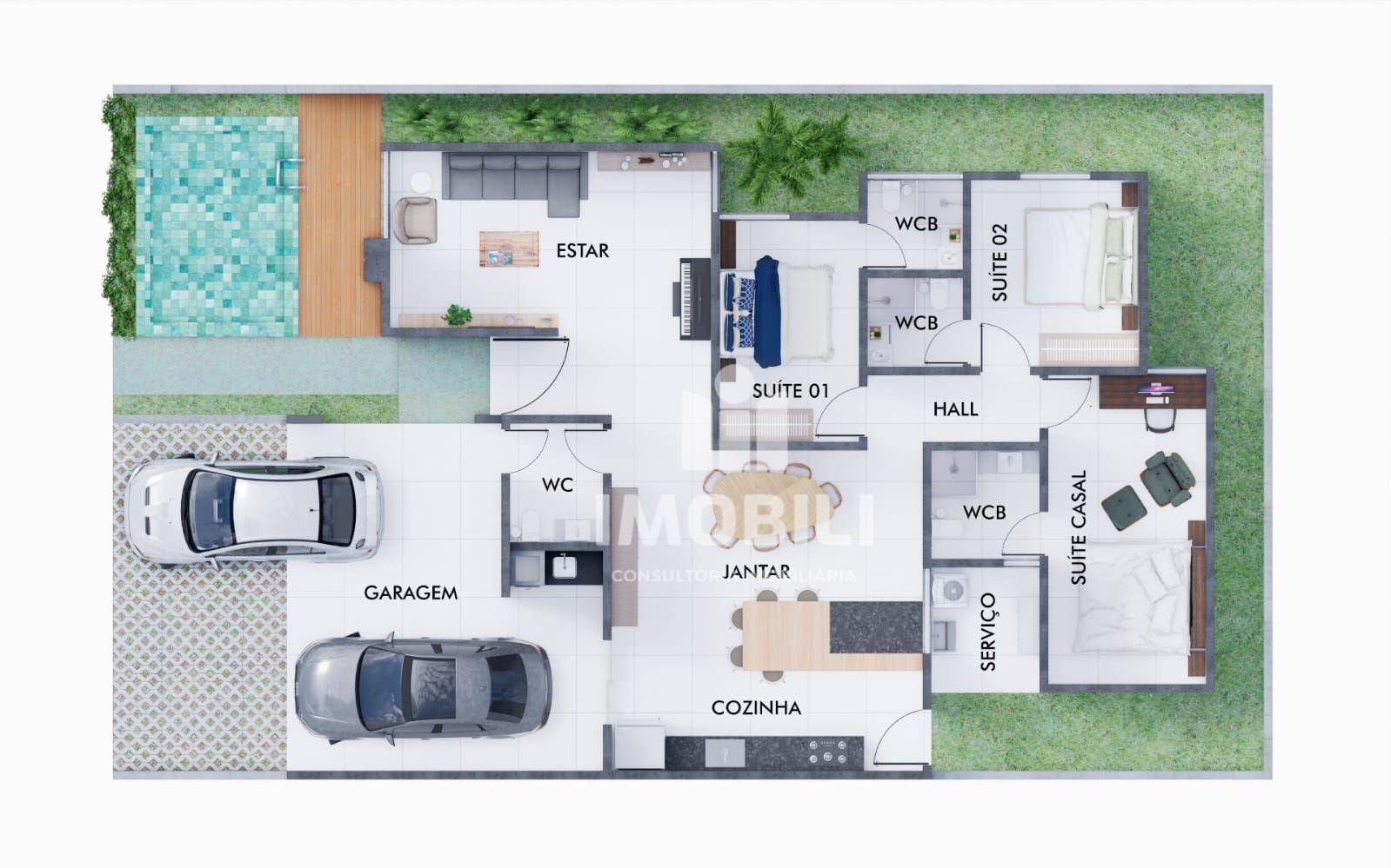 Casa de Condomínio, 3 quartos - Foto 5