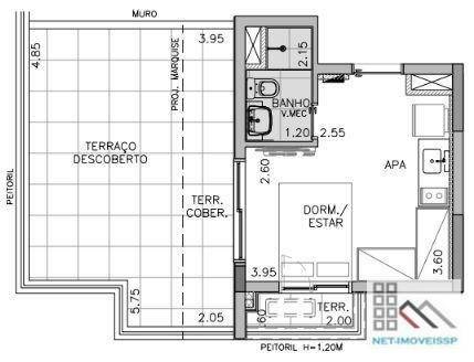 Apartamento à venda com 1 quarto, 46m² - Foto 16