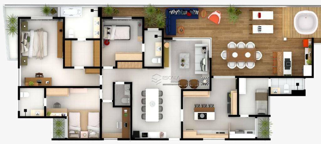 Apartamento à venda com 3 quartos, 120m² - Foto 47