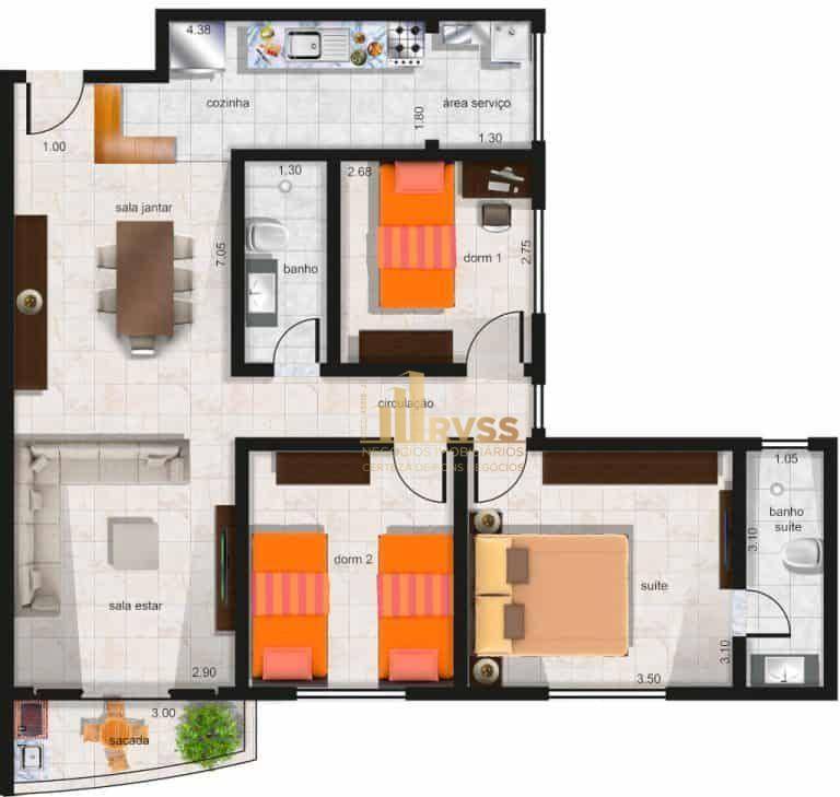 Apartamento à venda com 3 quartos, 82m² - Foto 17