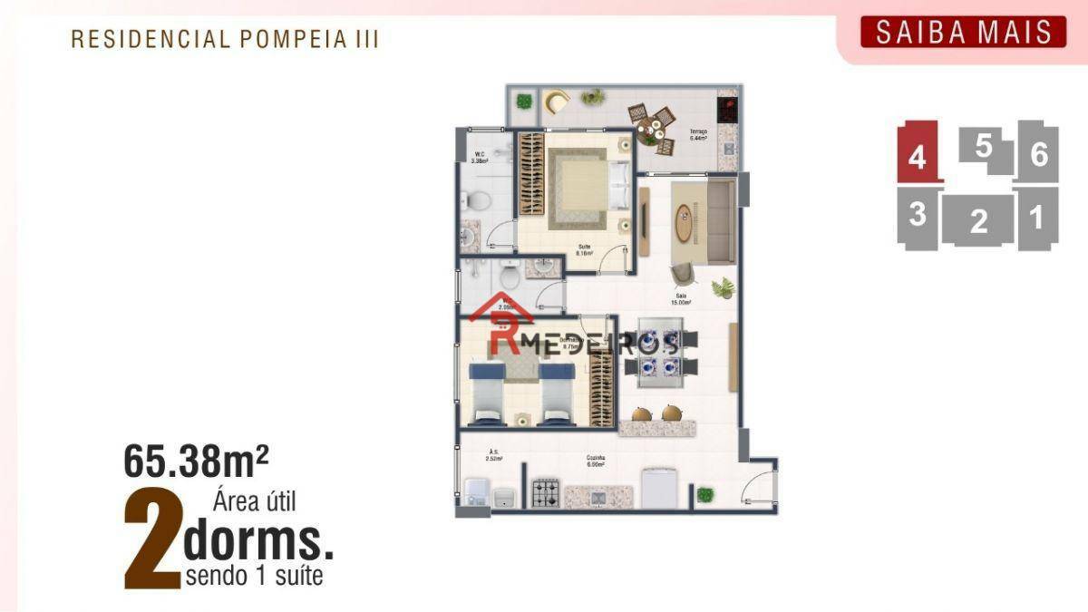 Apartamento à venda com 2 quartos, 65m² - Foto 9