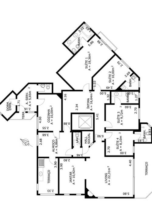 Apartamento à venda com 4 quartos, 200m² - Foto 10