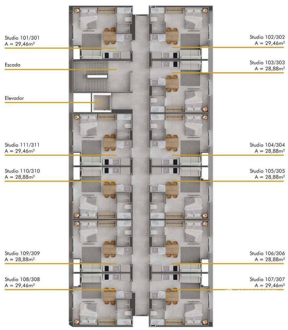 Apartamento à venda com 1 quarto, 50m² - Foto 20