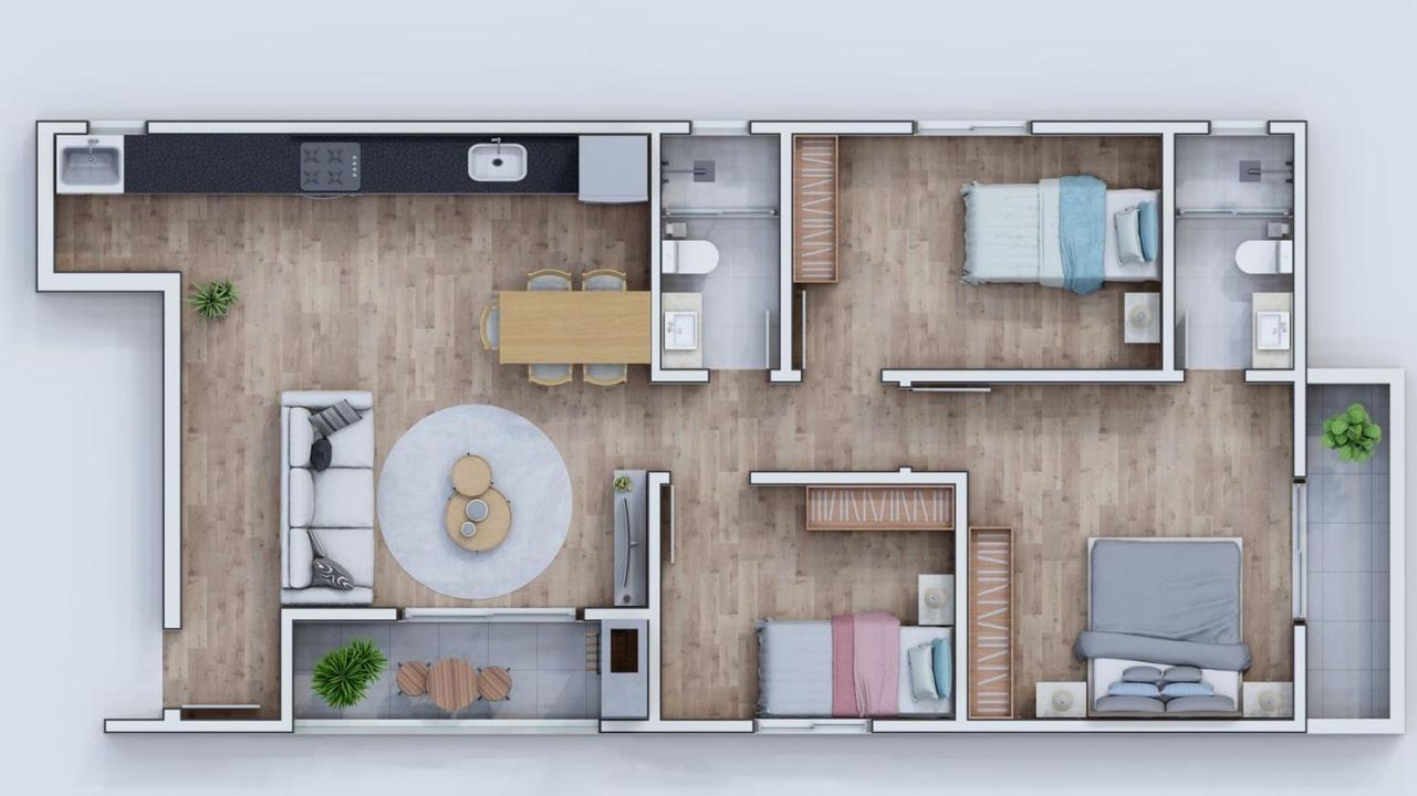 Apartamento à venda com 3 quartos, 80m² - Foto 6