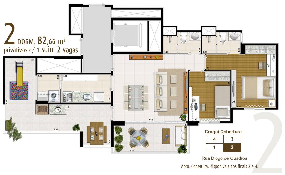 Apartamento à venda com 2 quartos, 83m² - Foto 14