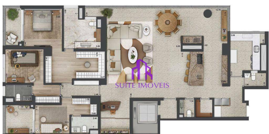 Apartamento à venda com 4 quartos, 240m² - Foto 43