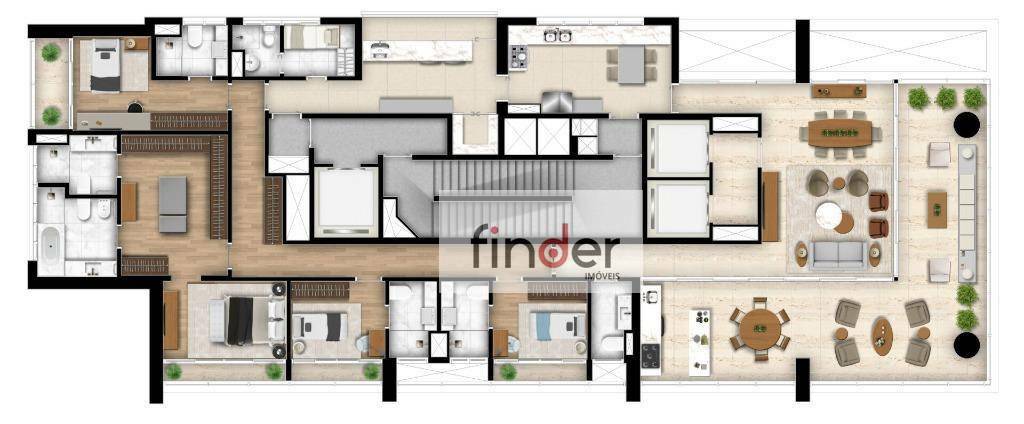 Apartamento à venda com 4 quartos, 314m² - Foto 9