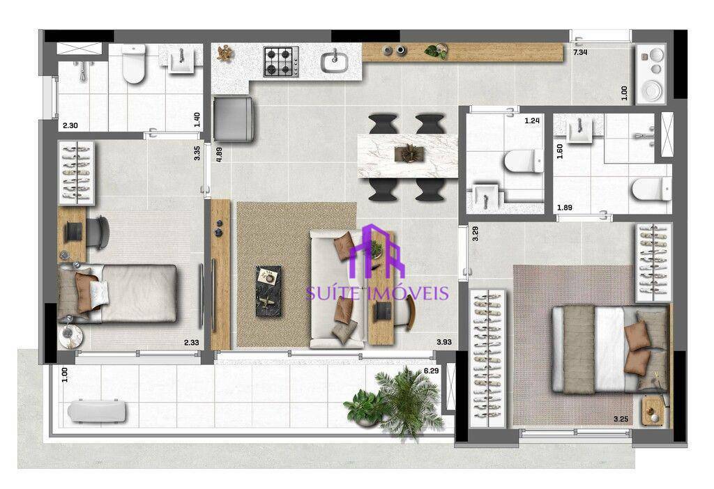 Apartamento à venda com 2 quartos, 82m² - Foto 7