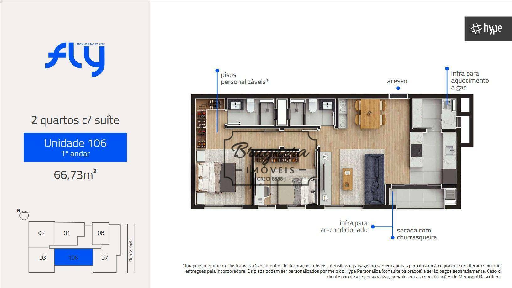 Apartamento à venda com 2 quartos, 62m² - Foto 6