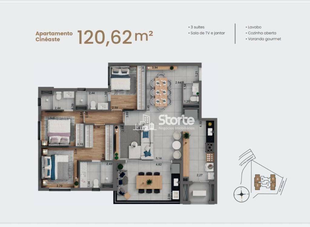 Apartamento à venda com 2 quartos, 102m² - Foto 29