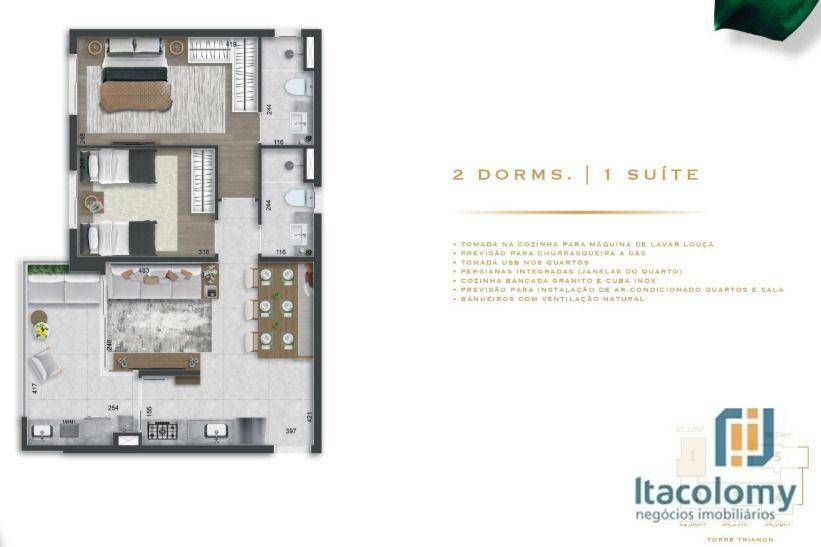 Apartamento à venda com 2 quartos, 98m² - Foto 10