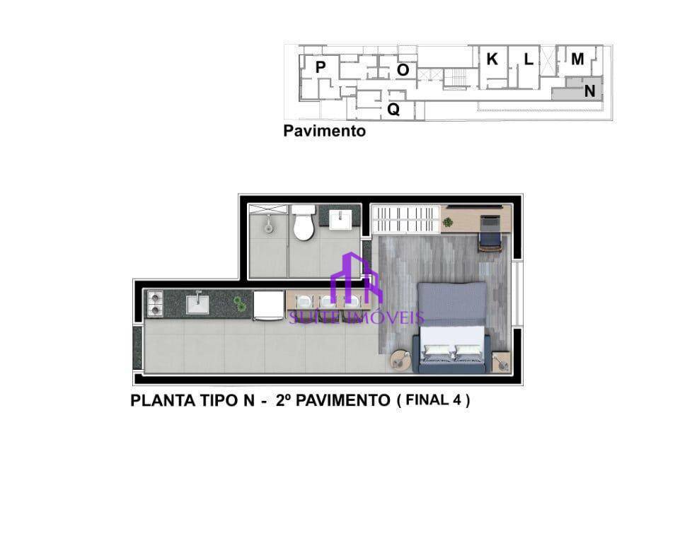 Apartamento à venda com 2 quartos, 49m² - Foto 24