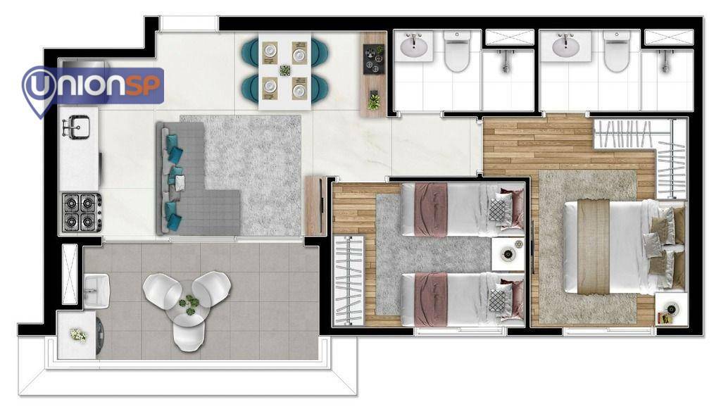 Apartamento à venda com 3 quartos, 74m² - Foto 5