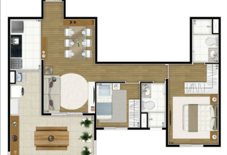 Apartamento à venda com 2 quartos, 64m² - Foto 14