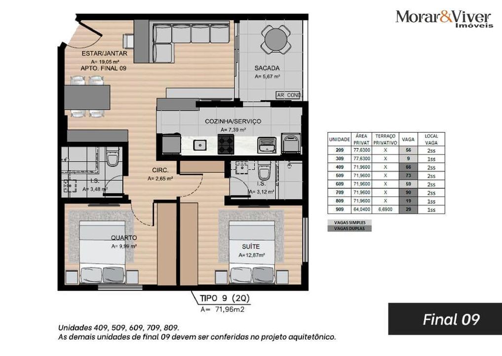 Apartamento à venda com 2 quartos, 67m² - Foto 30