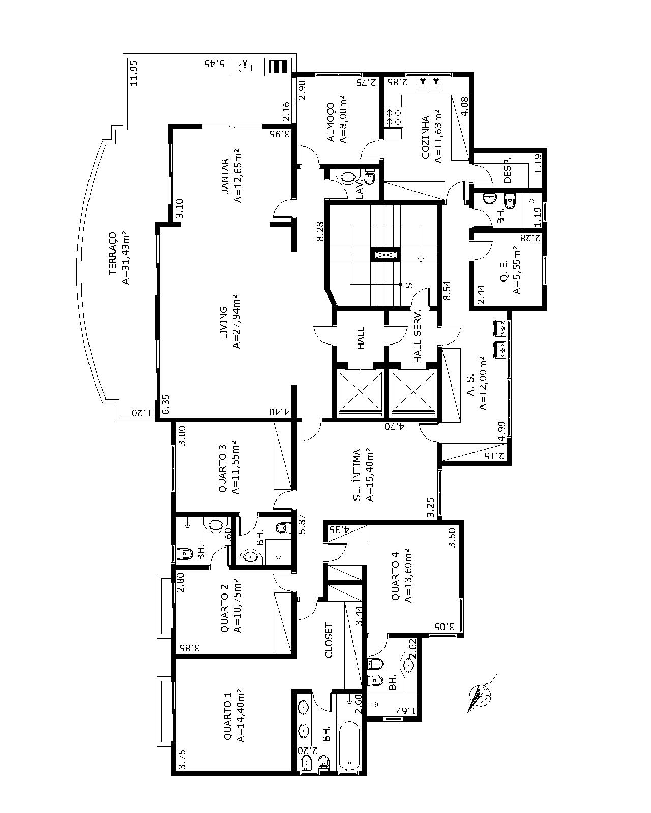 Apartamento à venda com 4 quartos, 257m² - Foto 5