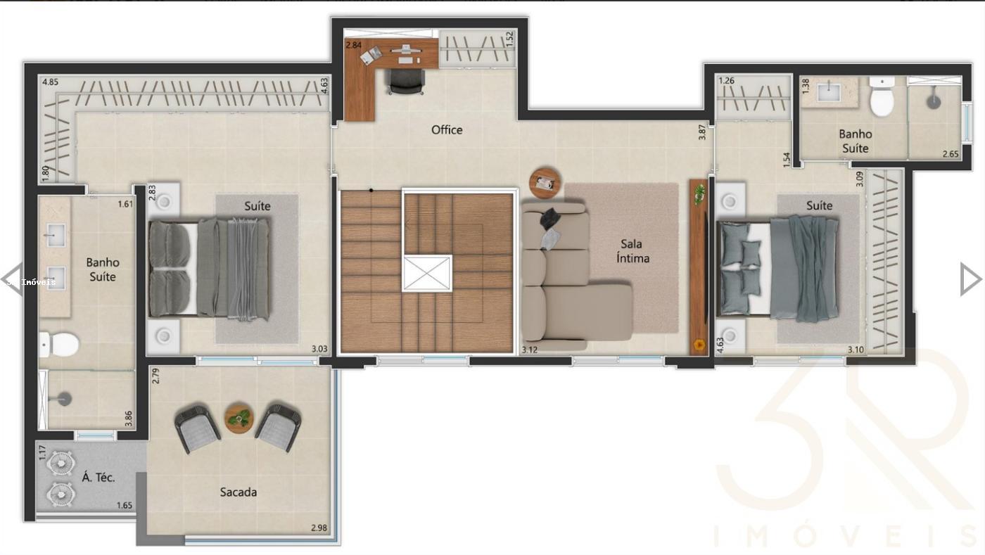 Apartamento à venda com 3 quartos, 91m² - Foto 4