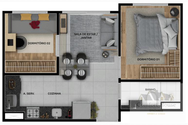 Apartamento à venda com 2 quartos, 32m² - Foto 17