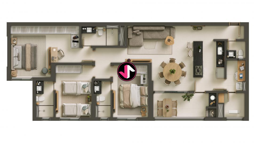 Apartamento à venda com 3 quartos, 120m² - Foto 7