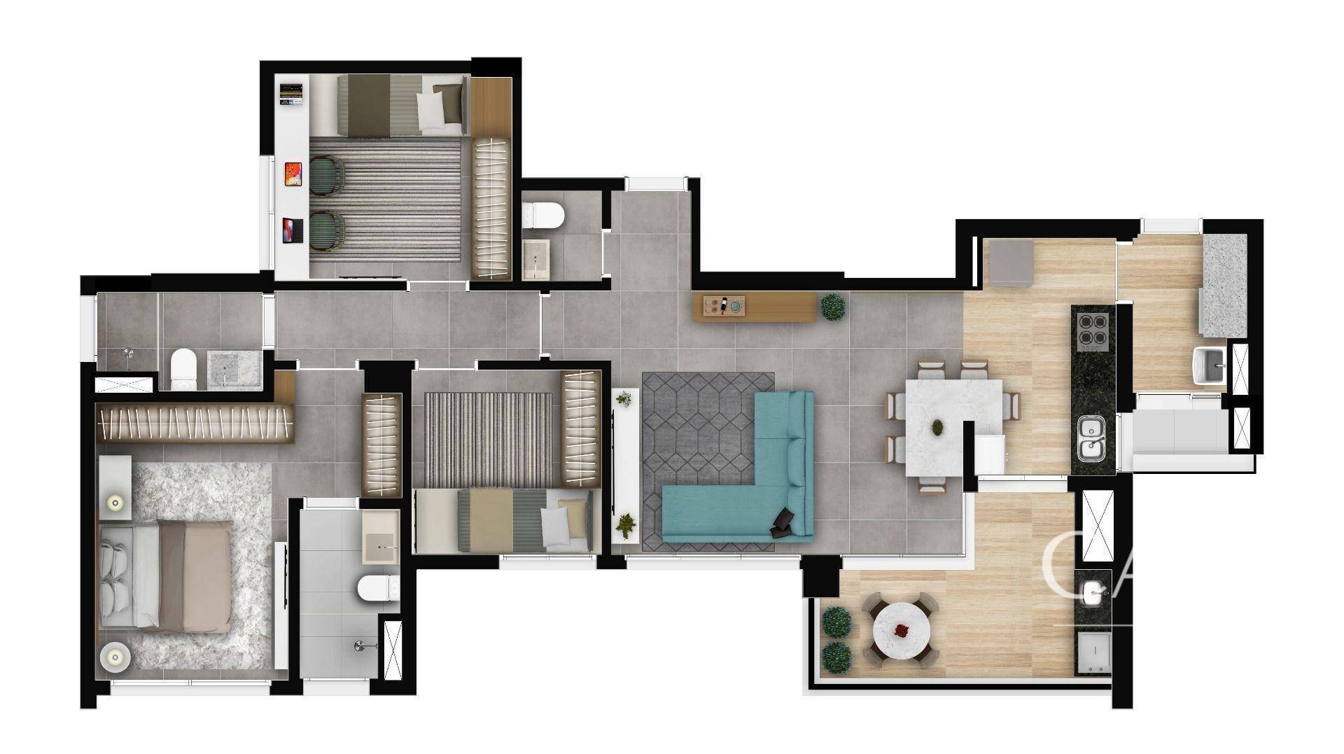 Apartamento à venda com 3 quartos, 111m² - Foto 34