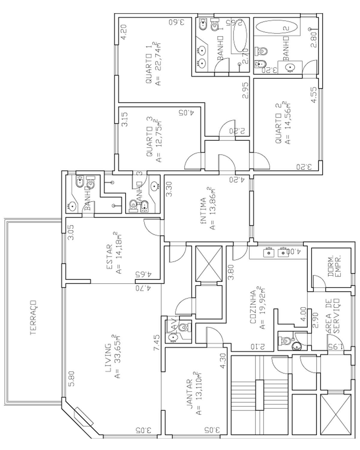 Apartamento à venda com 4 quartos, 242m² - Foto 3