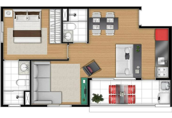 Apartamento à venda com 2 quartos, 50m² - Foto 19