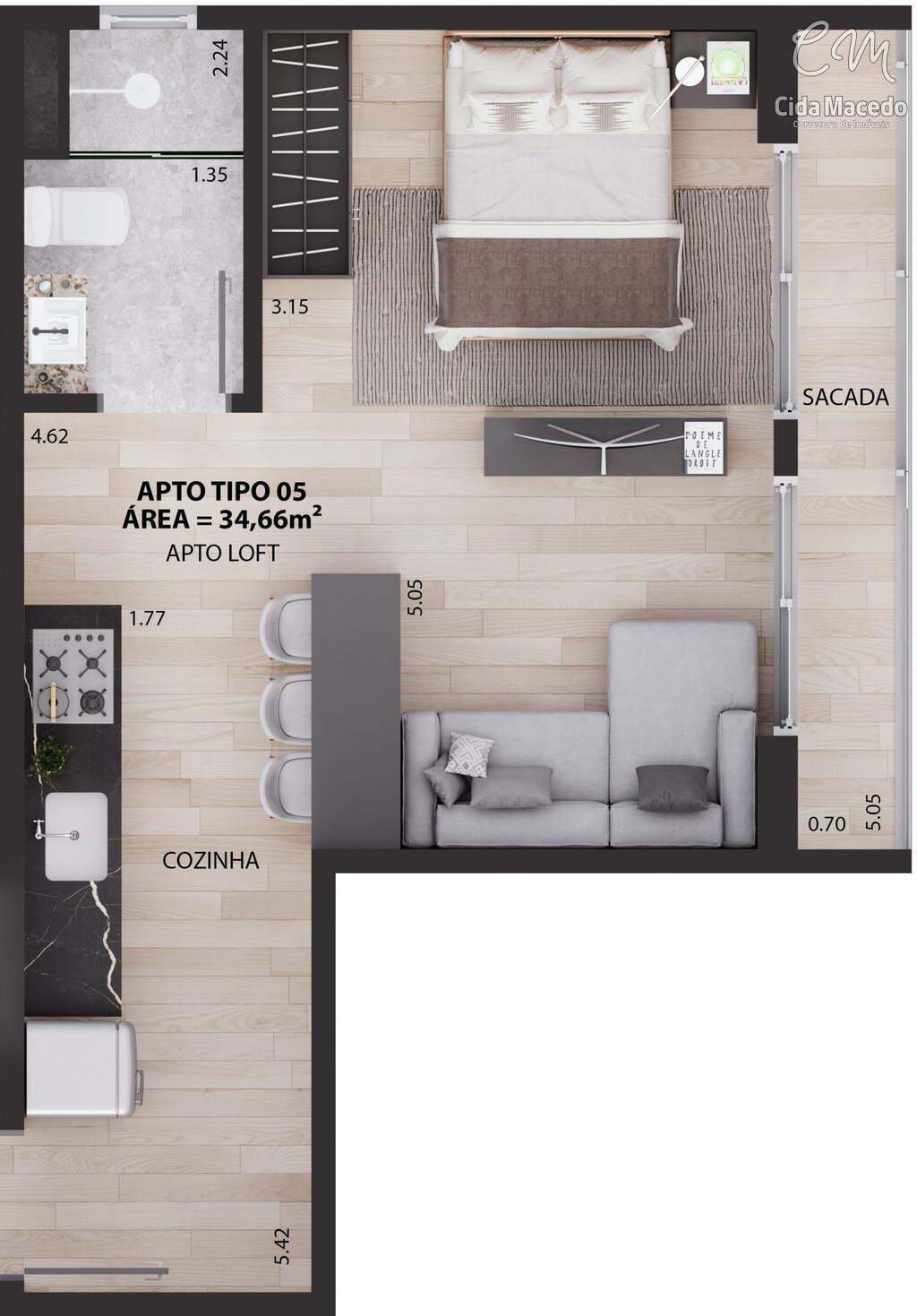 Apartamento à venda com 2 quartos, 46m² - Foto 43