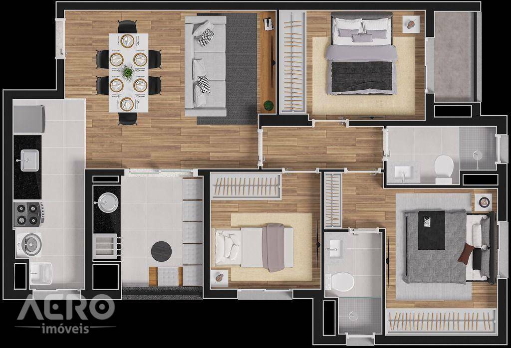 Apartamento à venda com 3 quartos, 75m² - Foto 14