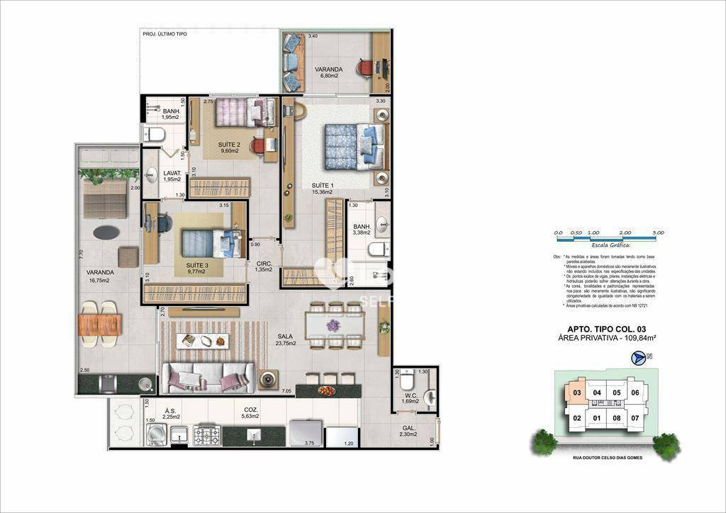 Apartamento à venda com 3 quartos, 109m² - Foto 21