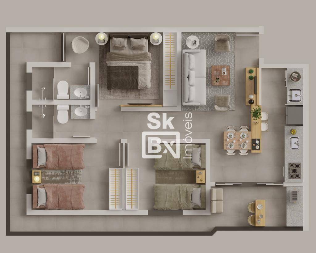 Apartamento à venda com 3 quartos, 77m² - Foto 11