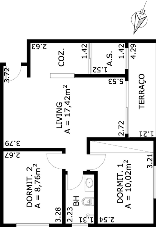 Apartamento à venda com 2 quartos, 55m² - Foto 4