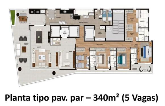 Apartamento à venda com 4 quartos, 340m² - Foto 10