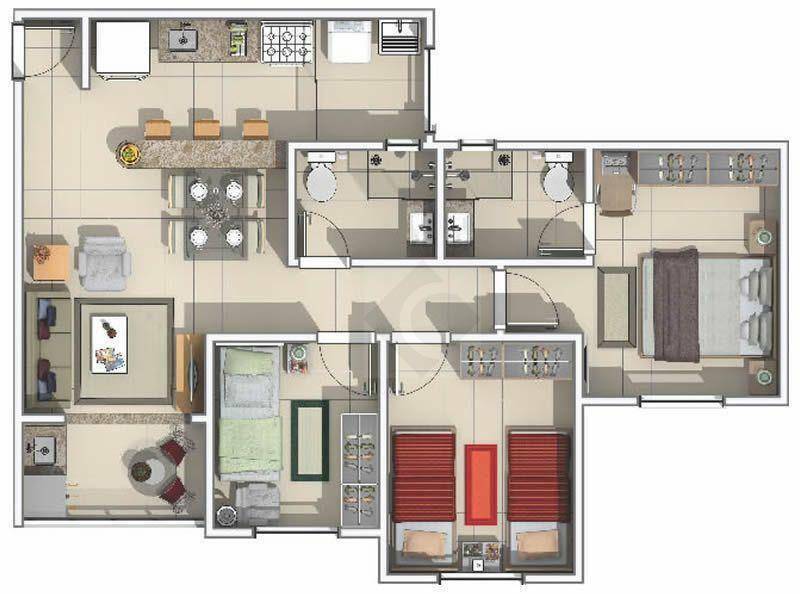 Apartamento para alugar com 3 quartos, 70m² - Foto 51