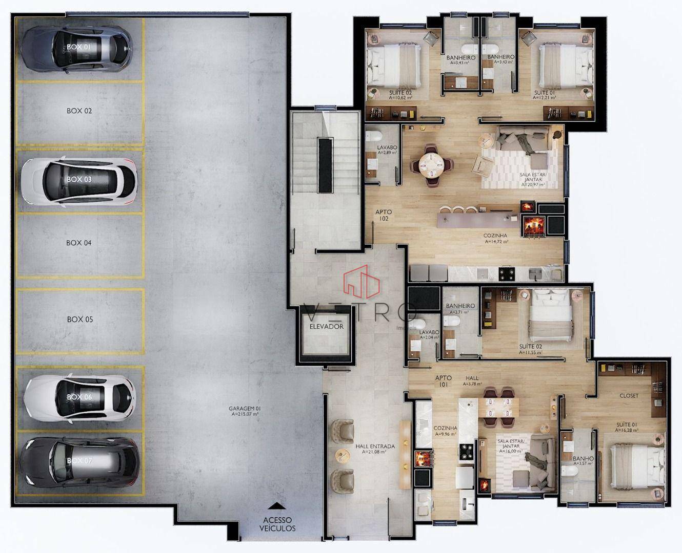 Apartamento à venda com 2 quartos, 115m² - Foto 11