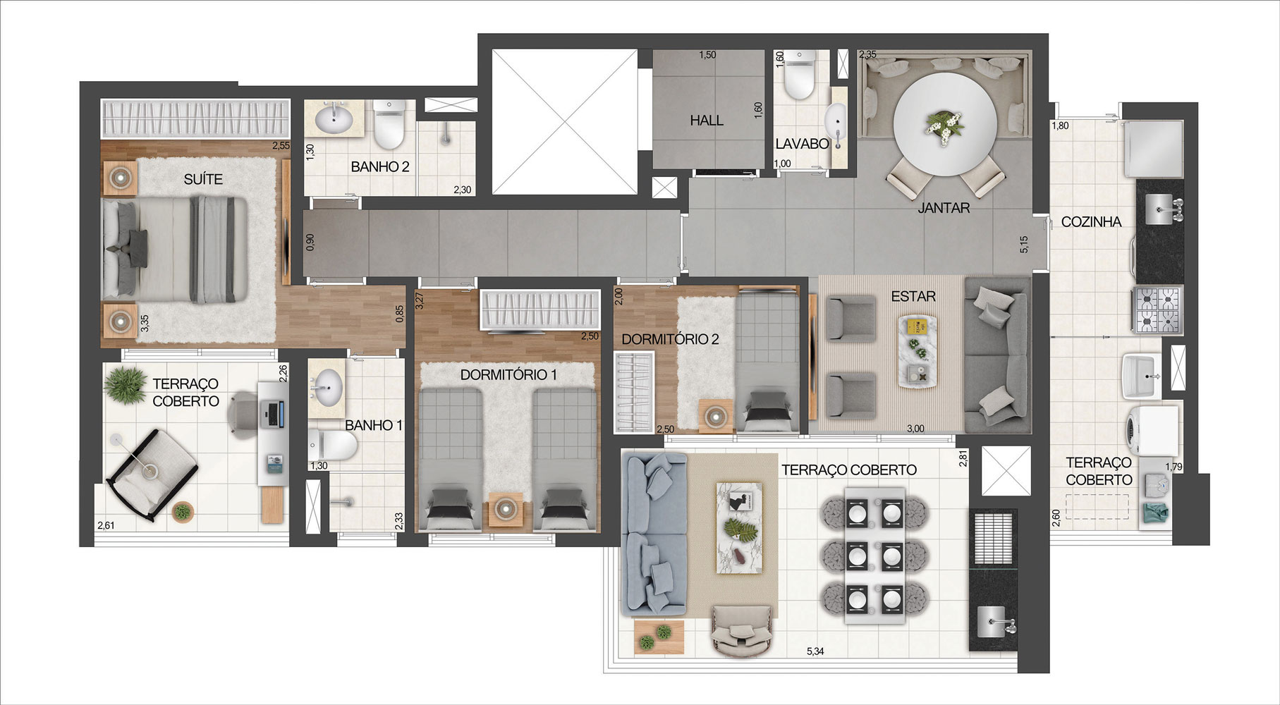 Apartamento à venda com 3 quartos, 100m² - Foto 13