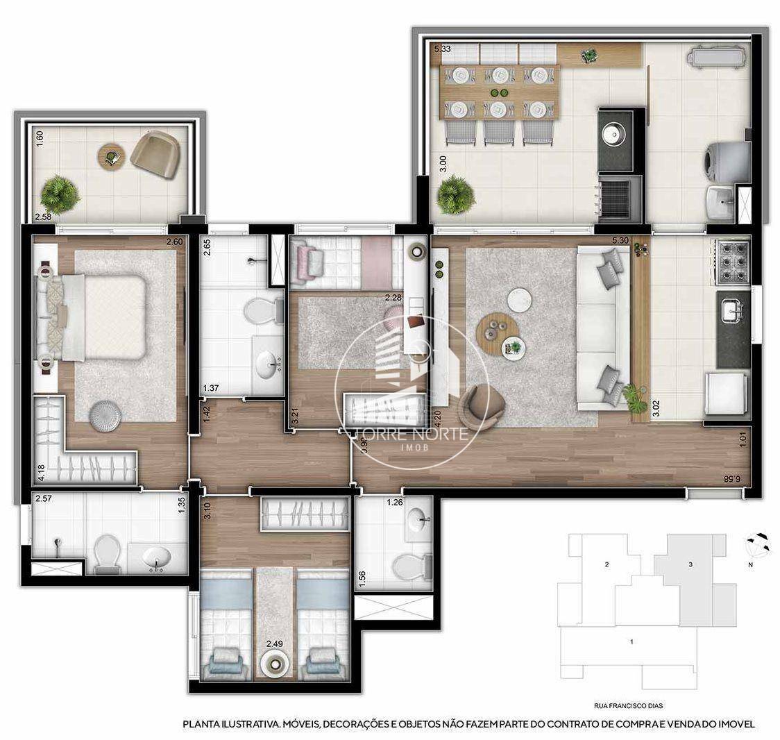 Apartamento à venda com 3 quartos, 95m² - Foto 21